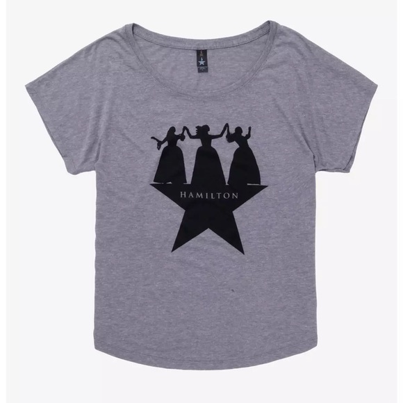 Hamilton Musical Dancing Ladies Womens T-Shit Sz Med Broadway Schuyler Sisters - Picture 1 of 8